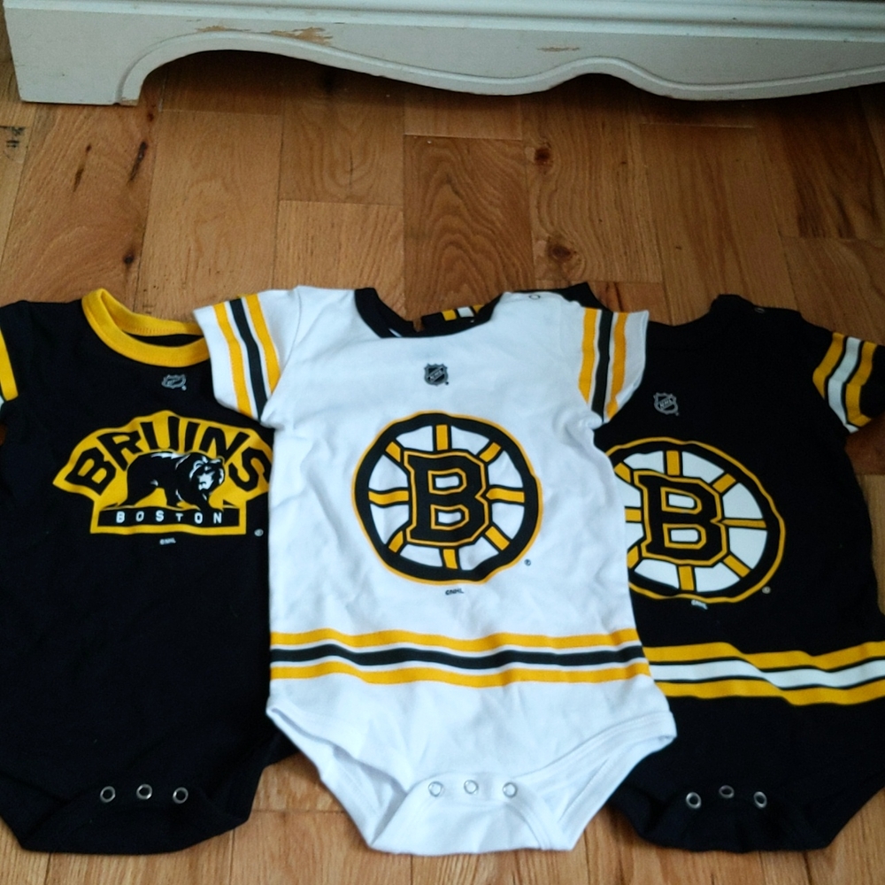 3 Boston Bruins onsies